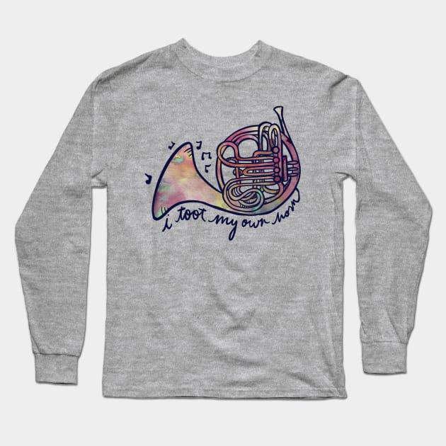 I toot my own horn french horns Long Sleeve T-Shirt by bubbsnugg